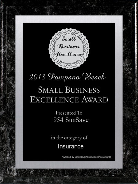 Sunsave 2018 Pompano plaque